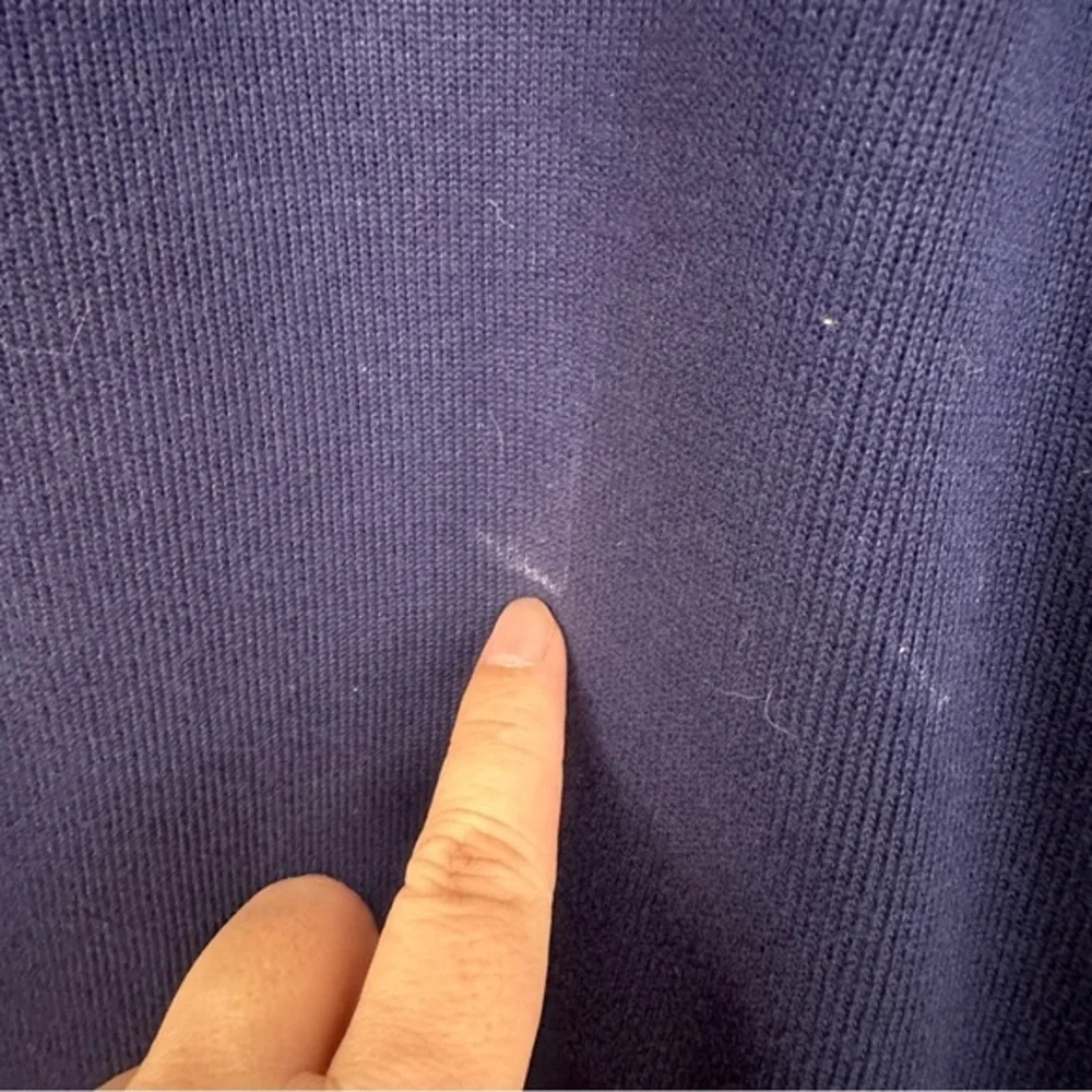 Polo Ralph Lauren Sweater‎ Mens XL Quarter Zip Pullover Blue Cotton Pony